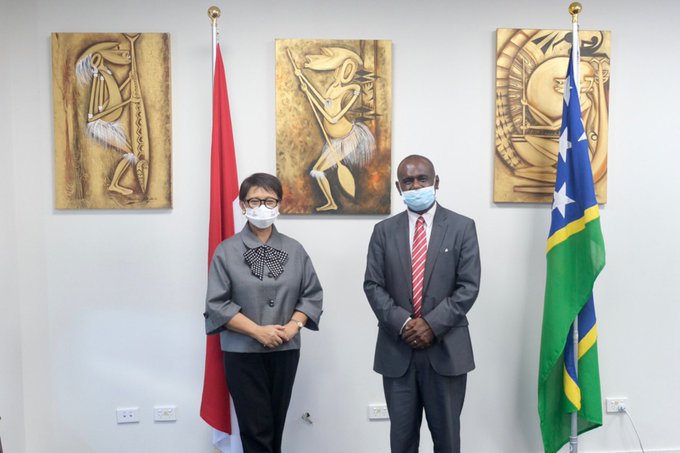 Indonesian Foreign Minister visits Solomon Islands to Strengthen Bilateral Ties