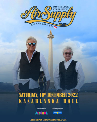 Band Legendaris Air Supply akan Tampil di Jakarta, Ini Harga Tiketnya