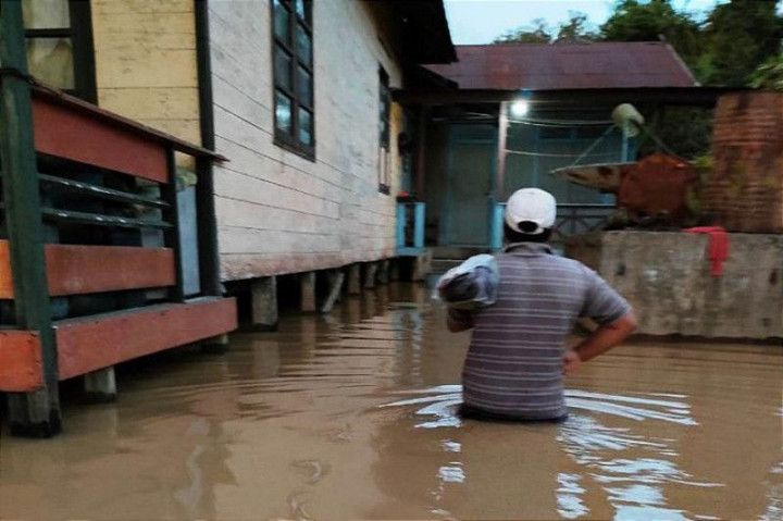 Banjir Rendam 6 Desa di Kabupaten Pulau Pisang, Kalteng