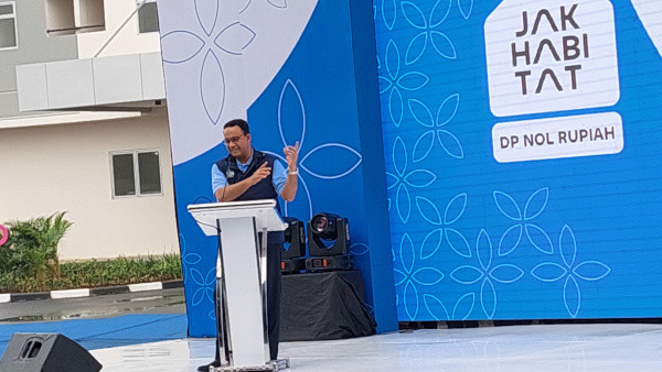 Tunaikan Janji Politik, Anies Resmikan 1.348 Unit Hunian DP 0%