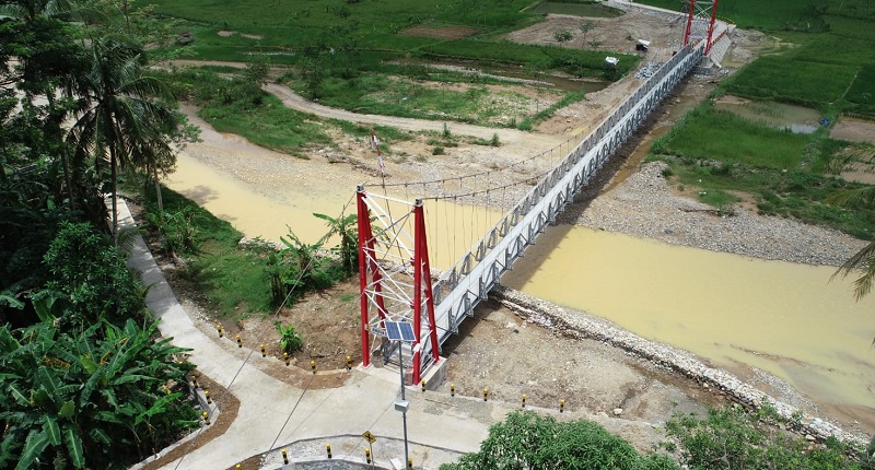 Pembangunan jembatan di beberapa daerah oleh pemerintah. Foto: Kementerian PUPR