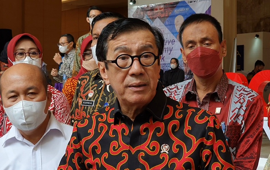Menteri Hukum dan Hak Asasi Manusia (Menkumham) Yasonna H Laoly. Medcom.id/Fachri Audhia Hafiez