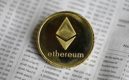 Ilustrasi Ethereum. Foto: AFP