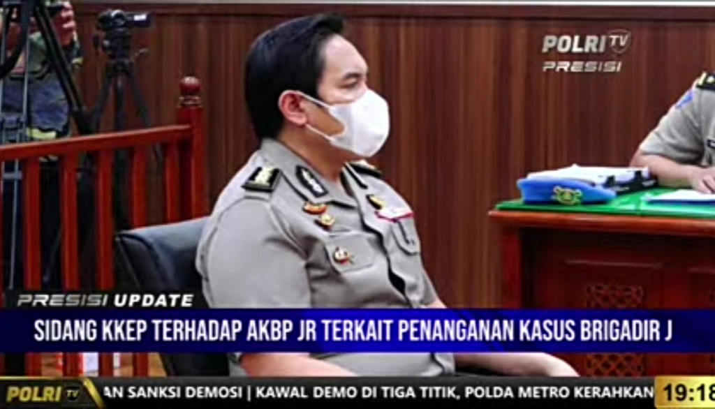 AKBP Jerry Raymon Siagian. Tangkapan layar Polri TV.