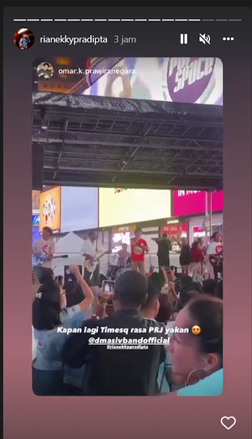 Keren! D'MASIV Manggung di New York, Penonton: Times Square Rasa PRJ