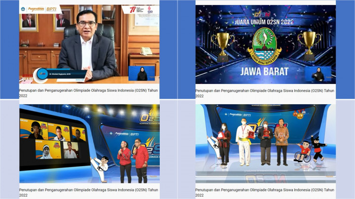 Selamat! Jawa Barat Juara Umum O2SN 2022 Tingkat Nasional