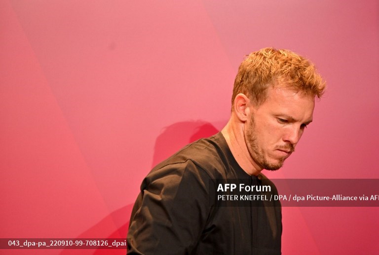 Pelatih Bayern Muenchen, Julian Nagelsmann (AFP/Peter Kneffel)