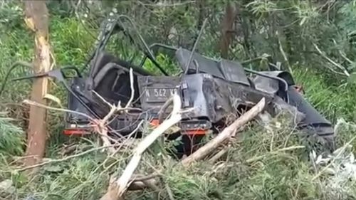 Jeep Maut yang Terjun ke Bukit Cinta Bromo Rombongan ASN Pemkab Ngawi