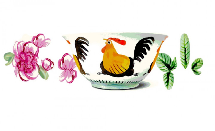 Google Doodle Hari Ini Ada Mangkuk Ayam Jago, Katanya Bukan dari Indonesia?