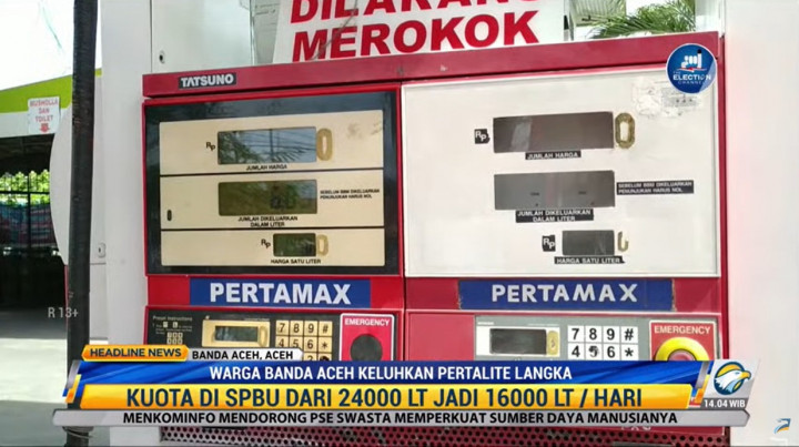 Pertalite Langka di Banda Aceh