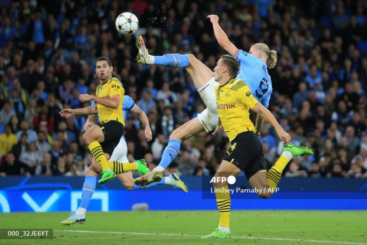 Liga Champions Grup G: Gol Akrobatik Haaland Bawa City Kalahkan Dortmund