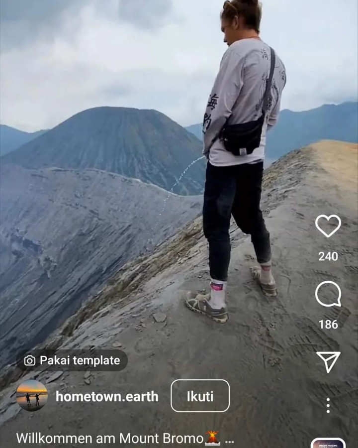 Viral Bule Kencing di Puncak Gunung Bromo, Ini Aksi-Aksi Bule Berkelakuan Minus di Tempat Sakral