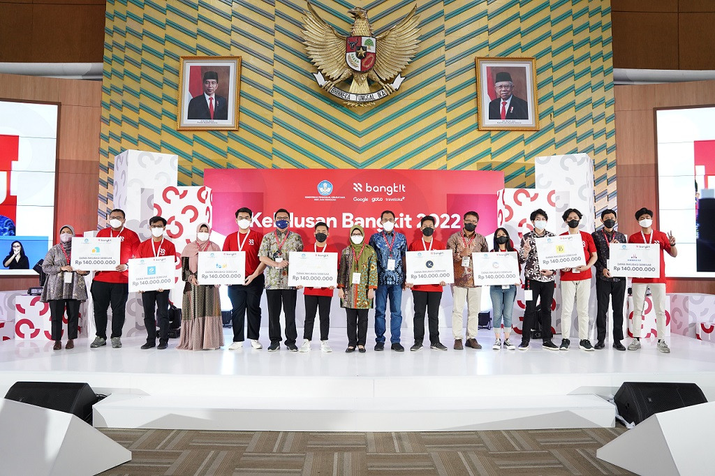 Acara kelulusan Bangkit 2022 di Kompleks Kemendikbud. 