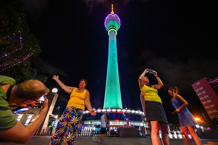 Potret Keindahan Menara Teratai Sri Lanka, Tertinggi di Asia Selatan