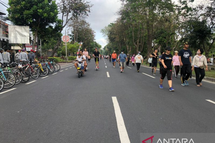 <i>Car Free Day</i> Perdana di Denpasar Bali Disambut Antusiasme Warga