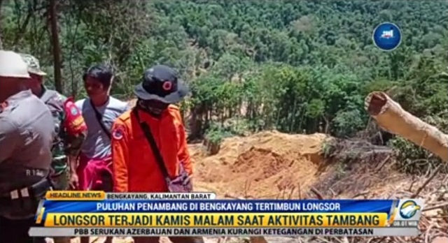 7 Korban Jiwa Longsor Tambang Emas di Bengkayang Ditemukan, Belasan Masih Hilang