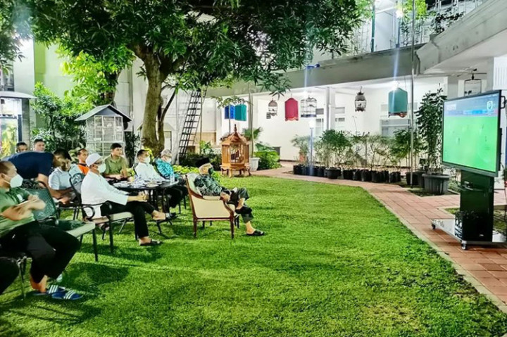 Momen Wapres Ma'ruf Amin Nobar Timnas Indonesia Vs Vietnam