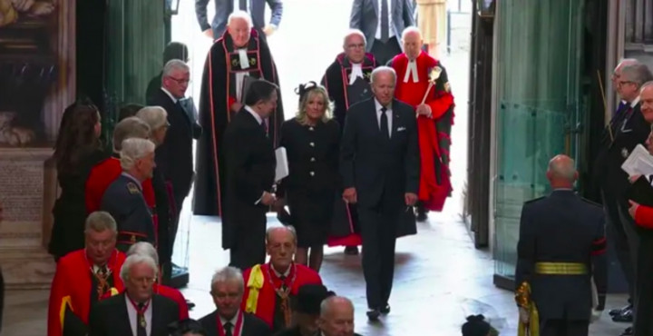Joe Biden dan Beberapa Kepala Negara Lain Tiba di Westminster Abbey