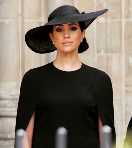 Makna Gaun Hitam Meghan Markle di Pemakaman Ratu Elizabeth II