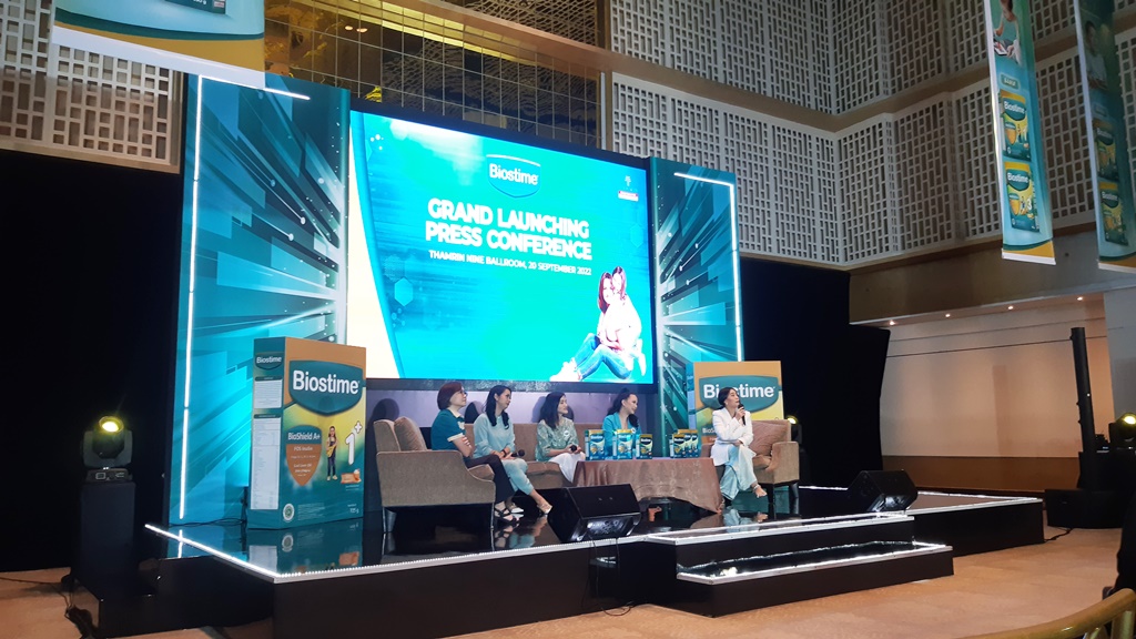 Talk Parenting saat peluncuran susu Biostime. (Foto: A. Firdaus/Medcom.id)