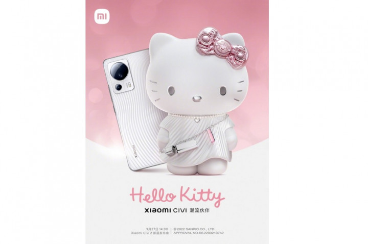 HP Xiaomi Civi 2 Muncul 27 September, Tema Hello Kity
