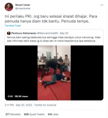 [Cek Fakta] Benarkah Ini Video Orang Dihajar usai Salat dan Pria Lainnya Diam saja? Simak Faktanya