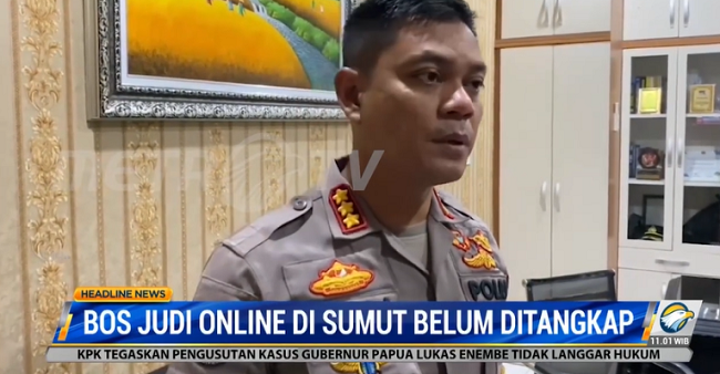 Bos Judi Online di Sumut Belum Ditangkap, Polisi Lakukan Pencekalan