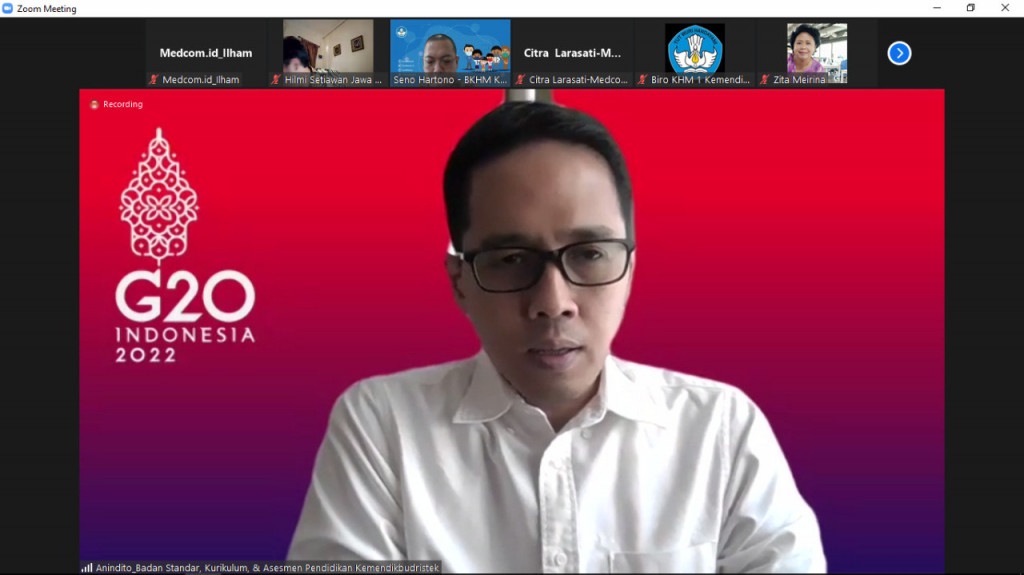 Kepala Badan Standar, Kurikulum, dan Asesmen Pendidikan (BSKAP) Kemendikbudristek, Anindito Aditomo atau Nino. Medcom.id/Ilham Pratama Putra
