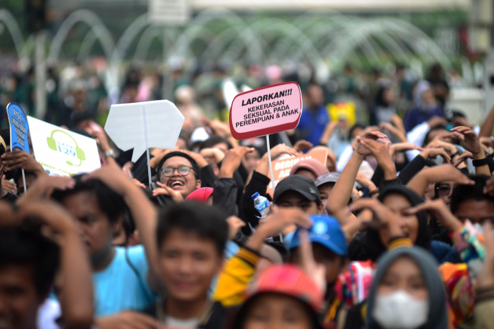 Foto: Kampanye Akhiri Pelecehan Seksual di CFD Jakarta