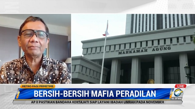 Mahfud: Buat Jera Mafia Hukum di MA!
