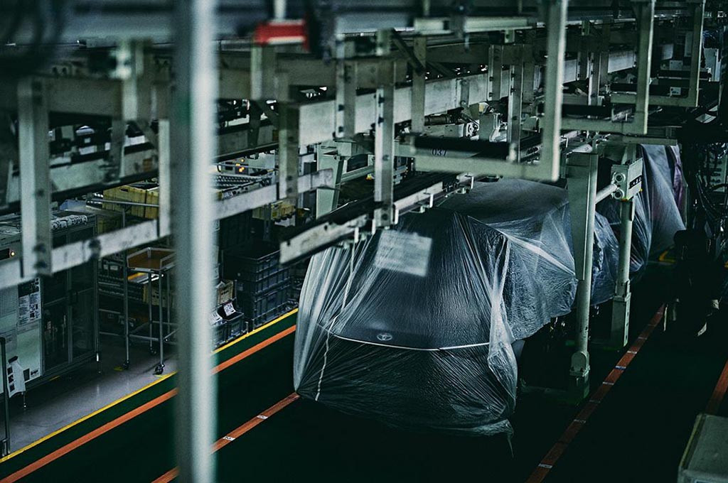 Ilustrasi pabrik Toyota. Toyota