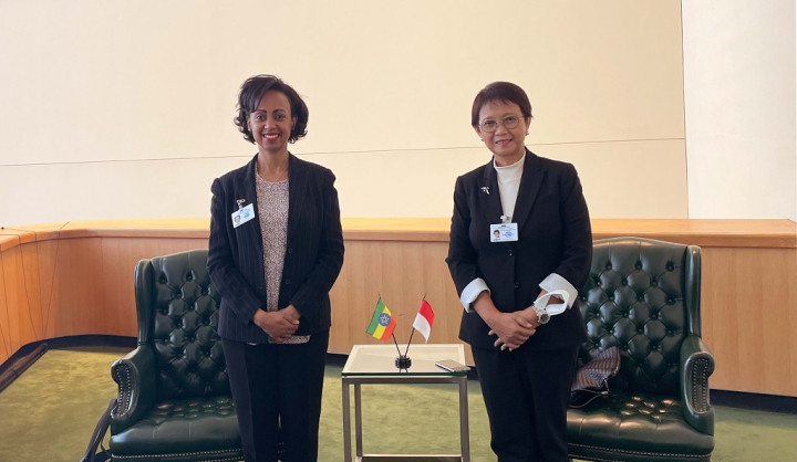 Menlu RI dan Menkes Ethiopia Bertemu di New York Bahas Vaksinasi Global