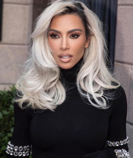 Rambut pirang Kim Kardashian. (Foto: Dok. Instagram/@kimkardashian)