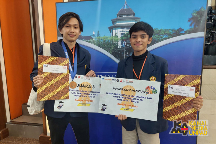 2 Mahasiswa Kimia Unpad Bawa Pulang Penghargaan dari Ajang Olimpiade Nasional MIPA 2022