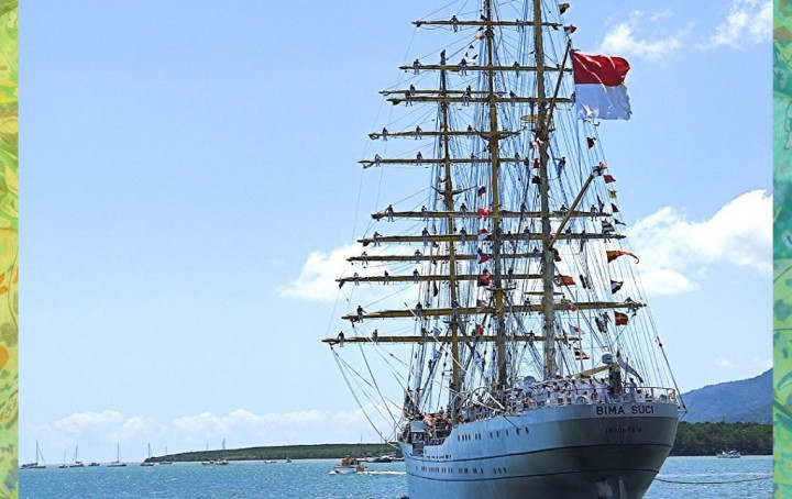 Momen Bersejarah Kunjungan KRI Bima Suci di Kota Cairns Australia