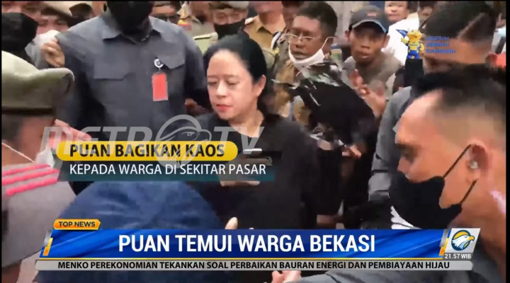 Viral Puan Cemberut Bagikan Kaos, Ini Alasannya
