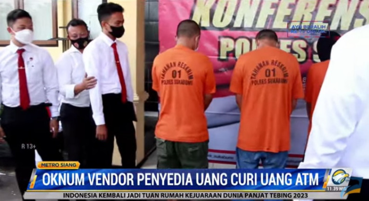 2 Pembobol ATM di Sukabumi Ditangkap