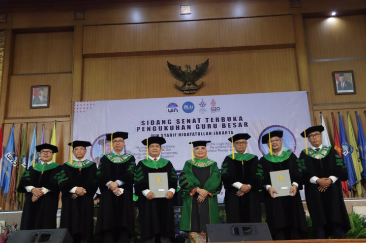 UIN Jakarta Kembali Tambah Dua Guru Besar Bidang Ekonomi