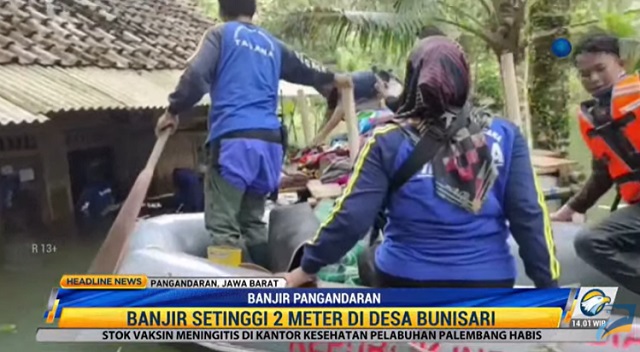 152 KK di Pangandaran Terisolasi Akibat Banjir