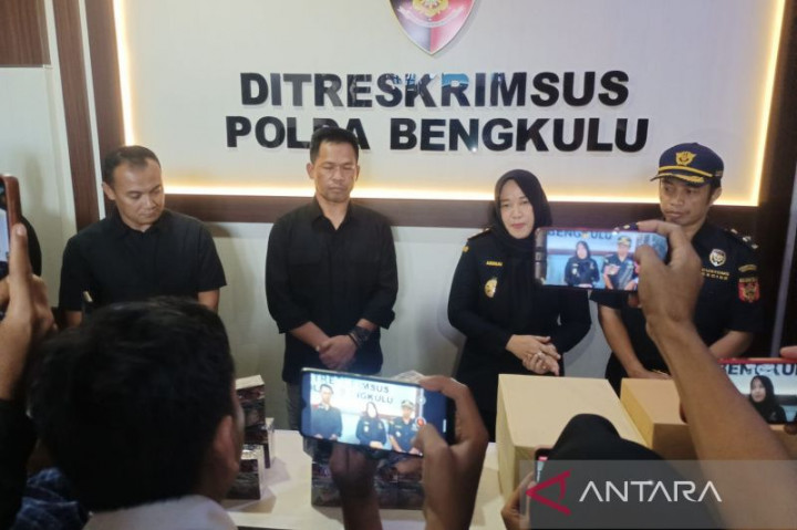 2,3 Juta Batang Rokok Ilegal Disita Polda Bengkulu