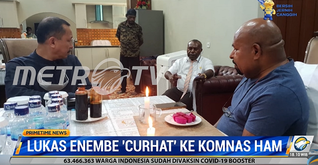 Kronologi Komnas HAM Sambangi Lukas Enembe