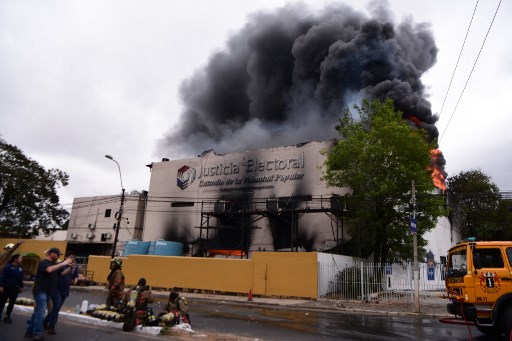 Gara-gara Kebakaran di KPU Paraguay, Pemilu Terancam Mundur