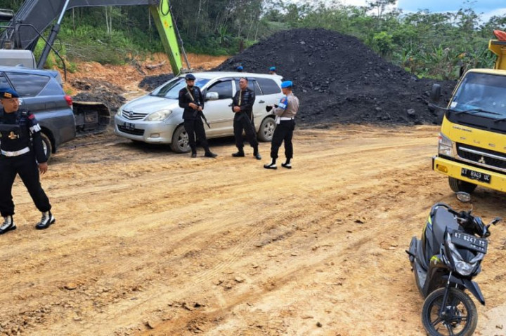 <i>Waduh</i>, Polisi Gerebek Tambang Batu Bara Ilegal di Lokasi Calon Ibu Kota Baru