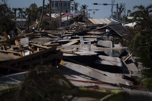 Ogah Dievakuasi, 85 Warga AS Tewas Akibat Badai Ian