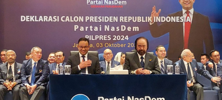 Anies Baswedan Named NasDem Party's Presidential Candidate