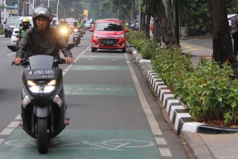Penerobos Jalur Sepeda di Jakarta Tak Ditilang, Tapi...