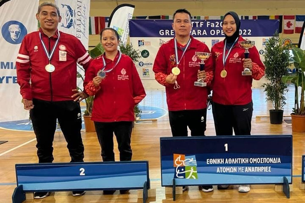 Membanggakan! Para-tenis Meja Indonesia Sabet Tiga Emas di Yunani