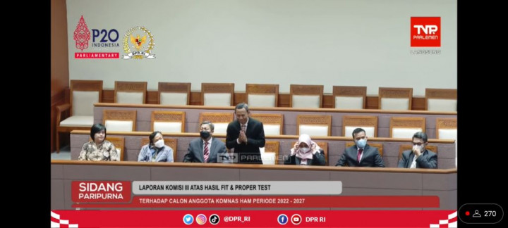 DPR Setujui 9 Komisioner Komnas HAM, Salah Satunya Eks Komisioner KPU