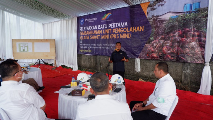 Holding Perkebunan Nusantara-IPB Bangun Unit Pengolahan Kelapa Sawit Mini