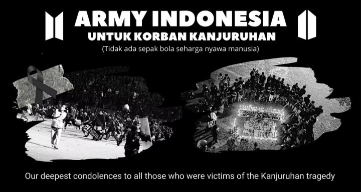 Keren! ARMY Indonesia Galang Donasi untuk Korban Tragedi Kanjuruhan